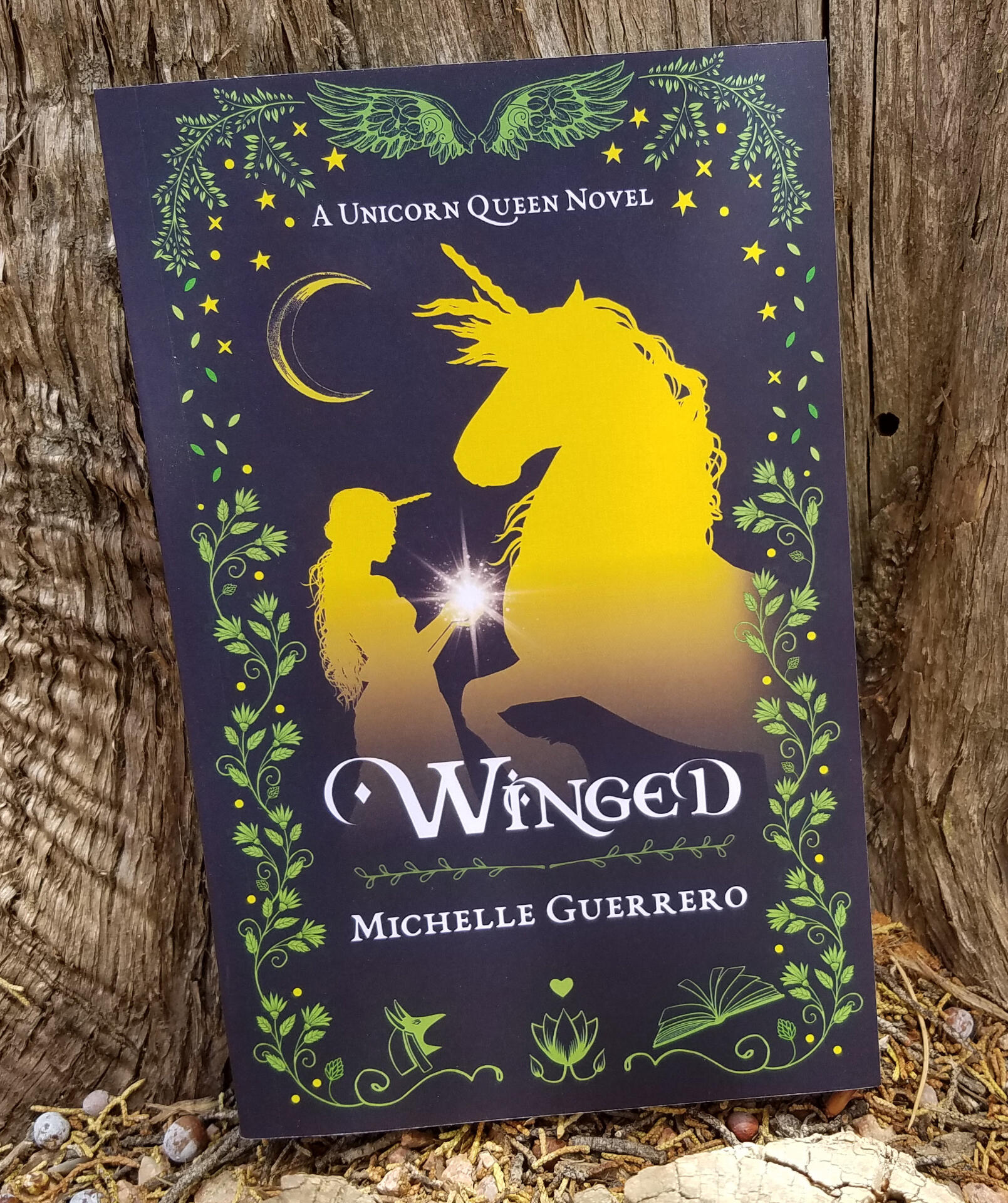 Winged book cover