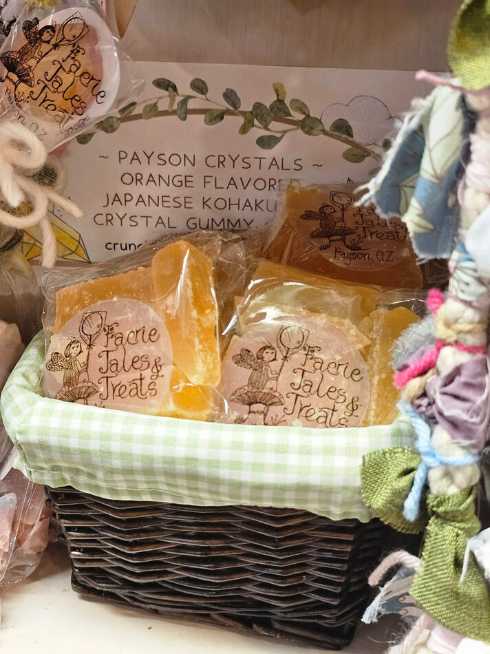 Photo: Orange flavored Payson Crystals (Kohakutou Crystal Candy)